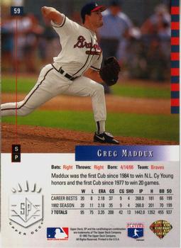 Greg Maddux  baseball card collectible - Main Image 2