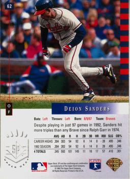 Deion Sanders  baseball card collectible - Main Image 2