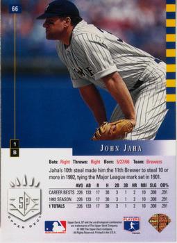 John Jaha  baseball card collectible - Main Image 2