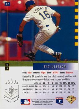 Pat Listach  baseball card collectible - Main Image 2