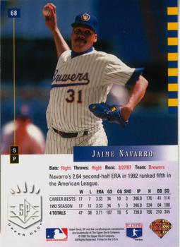 Jaime Navarro  baseball card collectible - Main Image 2
