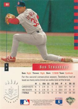 Bob Tewksbury  baseball card collectible - Main Image 2