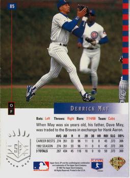 Derrick May  baseball card collectible - Main Image 2