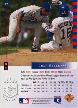 Jose Offerman  baseball card collectible - Main Image 2