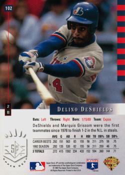 Delino DeShields  baseball card collectible - Main Image 2