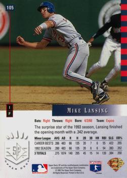 Mike Lansing  baseball card collectible - Main Image 2