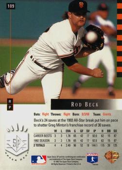 Rod Beck  baseball card collectible - Main Image 2