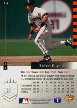 Royce Clayton  baseball card collectible - Main Image 2