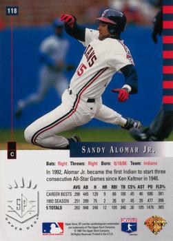 Sandy Alomar Jr.  baseball card collectible - Main Image 2