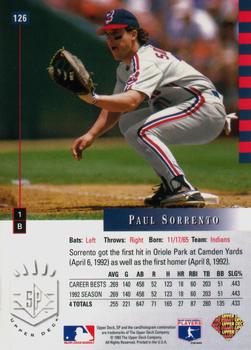 Paul Sorrento  baseball card collectible - Main Image 2