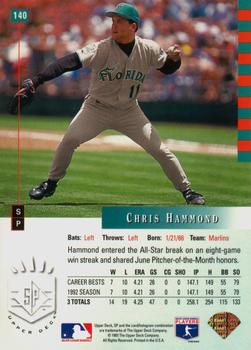 Chris Hammond  baseball card collectible - Main Image 2