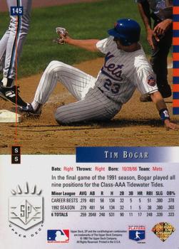 Tim Bogar  baseball card collectible - Main Image 2