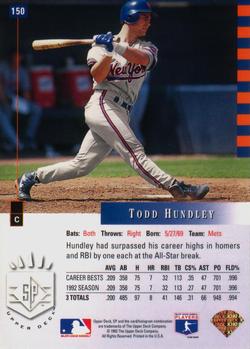 Todd Hundley  baseball card collectible - Main Image 2