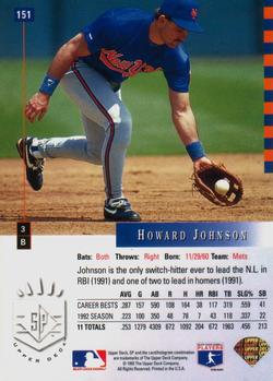 Howard Johnson  baseball card collectible - Main Image 2