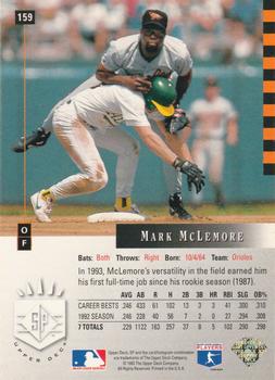Mark McLemore  baseball card collectible - Main Image 2