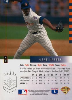 Gene Harris  baseball card collectible - Main Image 2