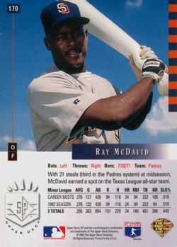 Ray McDavid  baseball card collectible - Main Image 2