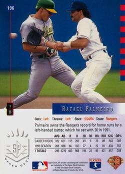Rafael Palmeiro  baseball card collectible - Main Image 2