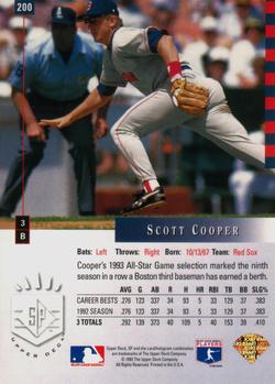 Scott Cooper  baseball card collectible - Main Image 2