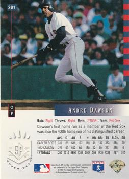 Andre Dawson  baseball card collectible - Main Image 2