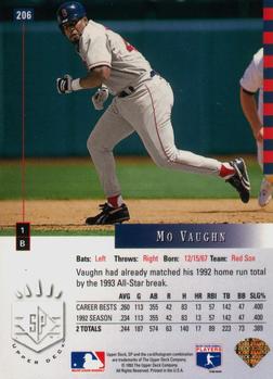 Mo Vaughn  baseball card collectible - Main Image 2