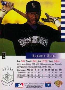 Roberto Mejia  baseball card collectible - Main Image 2