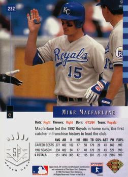 Mike Macfarlane  baseball card collectible - Main Image 2