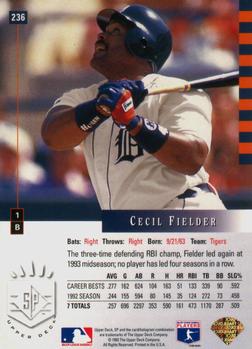 Cecil Fielder  baseball card collectible - Main Image 2