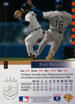 Tony Phillips  baseball card collectible - Main Image 2