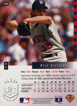 Rick Aguilera  baseball card collectible - Main Image 2