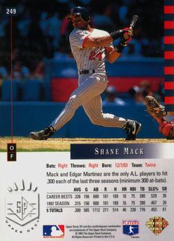 Shane Mack  baseball card collectible - Main Image 2
