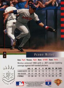 Pedro Munoz  baseball card collectible - Main Image 2