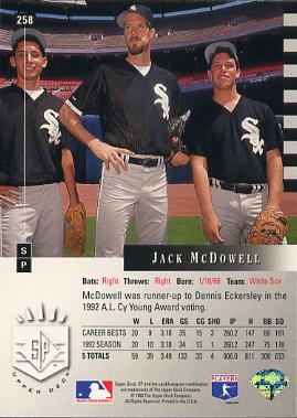 Jack McDowell  baseball card collectible - Main Image 2