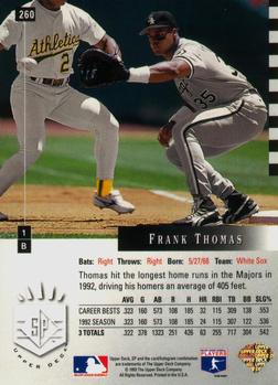 Frank Thomas  baseball card collectible - Main Image 2