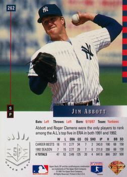 Jim Abbott  baseball card collectible - Main Image 2