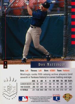 Don Mattingly  baseball card collectible - Main Image 2