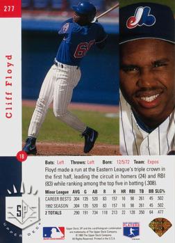 Cliff Floyd  baseball card collectible - Main Image 2