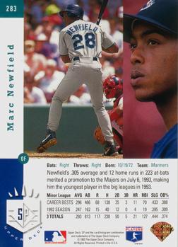 Marc Newfield  baseball card collectible - Main Image 2