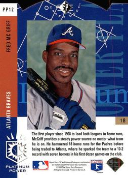 Fred McGriff  baseball card collectible - Main Image 2