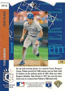Dean Palmer  baseball card collectible - Main Image 2