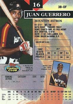 Juan Guerrero  baseball card collectible - Main Image 2