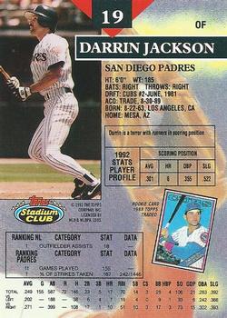 Darrin Jackson  baseball card collectible - Main Image 2