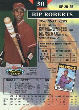 Bip Roberts  baseball card collectible - Main Image 2