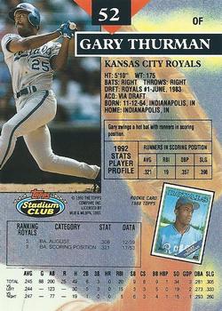 Gary Thurman  baseball card collectible - Main Image 2
