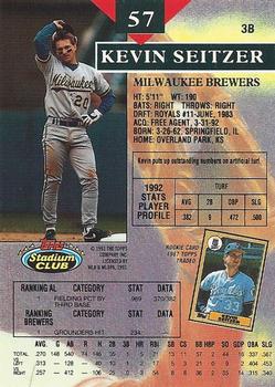 Kevin Seitzer  baseball card collectible - Main Image 2