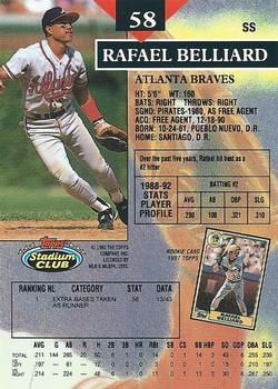 Rafael Belliard  baseball card collectible - Main Image 2