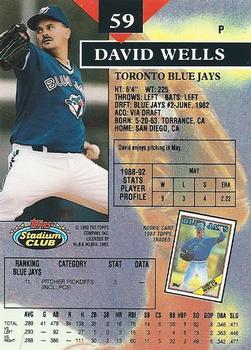 David Wells  baseball card collectible - Main Image 2