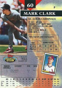Mark Clark  baseball card collectible - Main Image 2