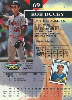 Rob Ducey  baseball card collectible - Main Image 2