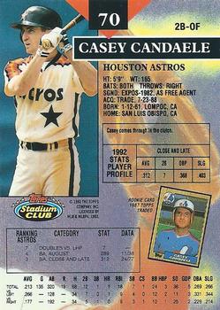 Casey Candaele  baseball card collectible - Main Image 2